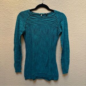 Teal Long Sleeve Knit Top